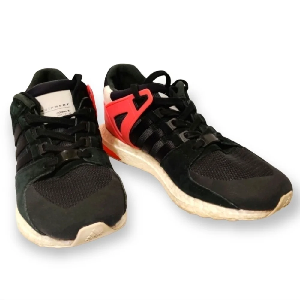 ADIDAS‎ Equipment Support Ultra Men's Running Shoes Black Red Men's Size 6.5 US